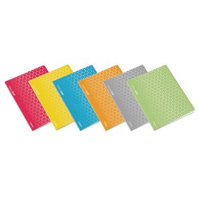 Caderno Agrafado A4 Quadric Ambar Triang Sortido 48Fls 1un