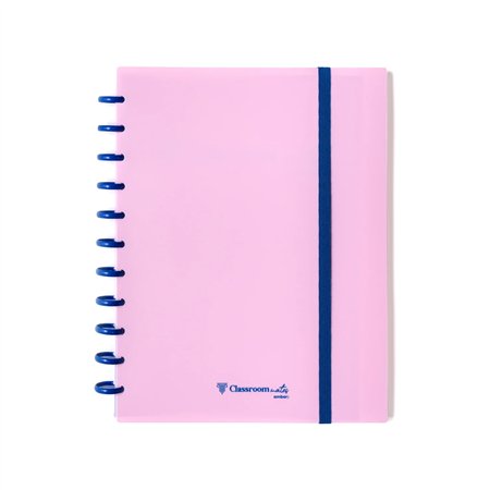 Caderno EcoSmart Classroom A4 PP Ambar Rosa 100g 100Fls