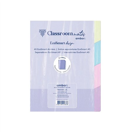 Separadores Caderno EcoSmart Ambar A5 4un