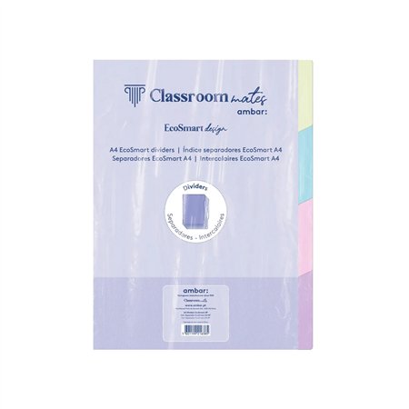 Separadores Caderno EcoSmart Ambar A4 4un