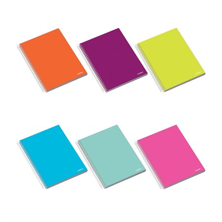 Caderno Espiral A5 Quadric. 70g Ambar School Sortido 100Fls