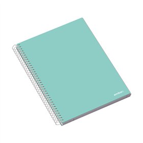 Caderno Espiral A4 Pautado Capa Dura Ambar School 70g 120Fls