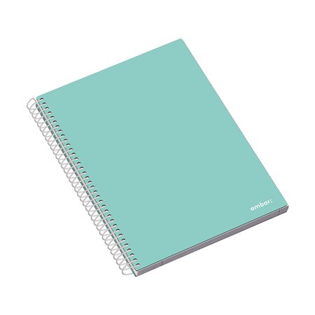 Caderno Espiral A4 Pautado Capa Dura Ambar School 70g 120Fls