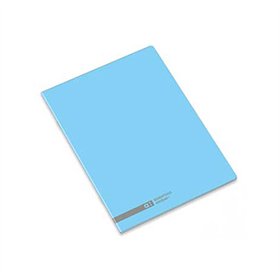 Caderno Agrafado A5 Quadriculado Ambar School Azul 48Fls 1un