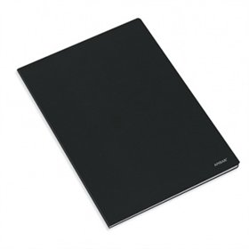 Caderno Agrafado A5 Quadriculado Ambar Preto 80Fls 1un