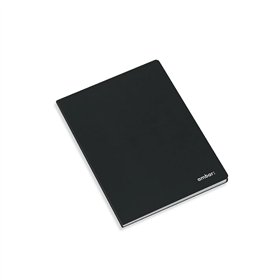 Caderno Agrafado A5 Liso Ambar Preto 80Fls 1un