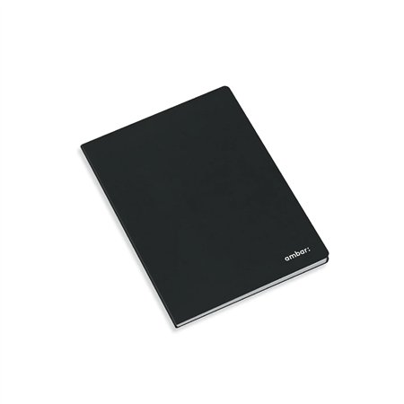 Caderno Agrafado A5 Liso Ambar Preto 80Fls 1un