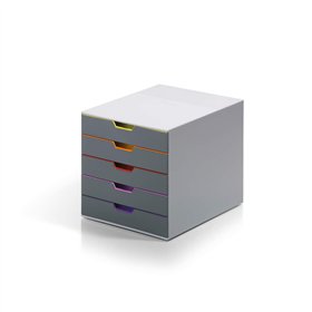 Móvel Secretária 5 Gavetas Durable Multicolor