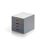 Móvel Secretária 5 Gavetas Durable Multicolor