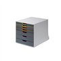 Móvel Secretária 7 Gavetas Durable Multicolor