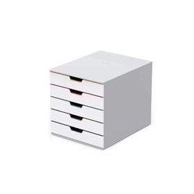 Móvel Secretária 5 Gavetas Durable Multicolor