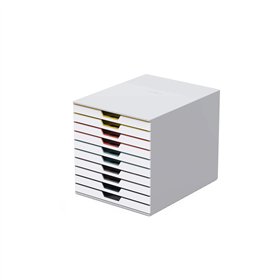 Móvel Secretária 10 Gavetas Durable Multicolor