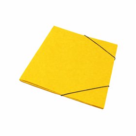 Pasta Cartão Hidraulico A4 Abas/Elásticos Roma19 Amarelo