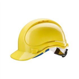 Capacete Proteção em ABS com Ajuste Amarelo