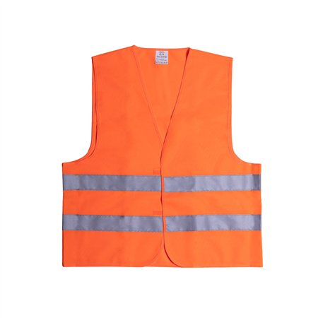 Colete Refletor de Alta Visibilidade Laranja Adulto