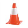 Cone Sinalização Branco e Laranja 30cm