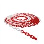 Corrente Sinalização Branco e Vermelho 6mm-25m