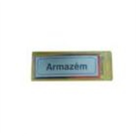 Sinalética Armazém Plástico Adesivo 17x5.5mm