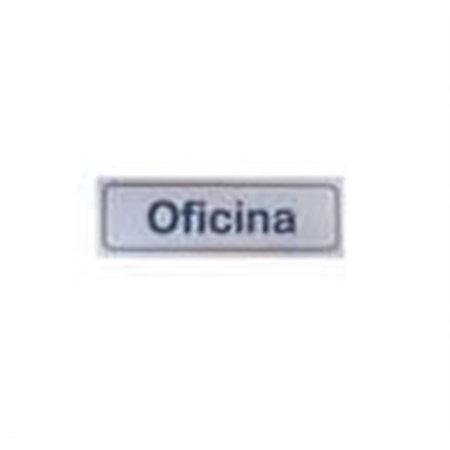 Sinalética Oficina Plástico Adesivo 17x5.5mm