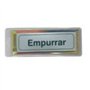 Sinalética Empurrar Plástico Adesivo 17x5.5mm