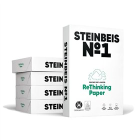 Papel 080gr Fotocopia A4 Reciclado Steinbeis 5x500Fls