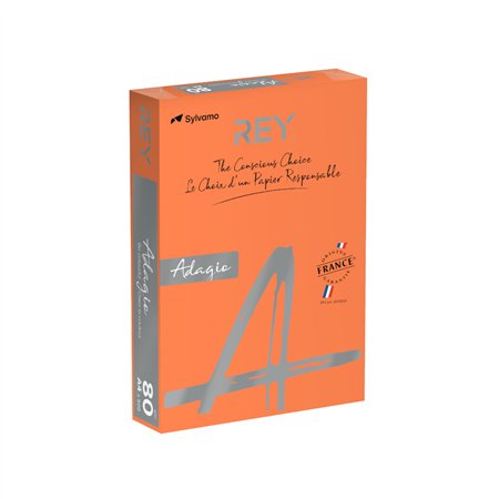 Papel Fotocopia Laranja Inten Adagio(cd21) A4 80gr 1x500Fls
