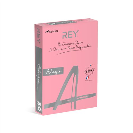 Papel Fotocopia Rosa Fluorescente Adagio A4 80gr 1x500F