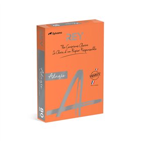 Papel Fotocopia Laranja Fluorescente Adagio A4 80gr1x500Fls
