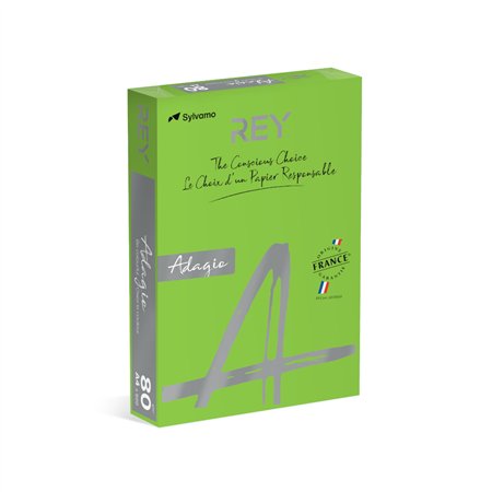 Papel Fotocopia Verde Intenso Adagio(cd52) A4 80gr  1x500Fls