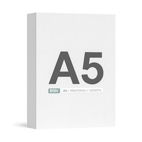 Papel 080gr Fotocopia A5 byNavigator 148x210mm 1x500Fls