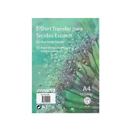 Papel Transfer T-Shirt InkJet A4 Tecidos Escuros 4232 10 Fls