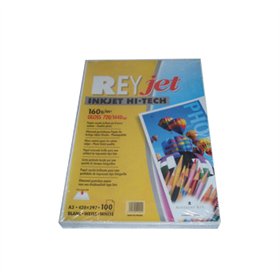 Papel 160gr A3 Rey Jet Glossy - 100Fls