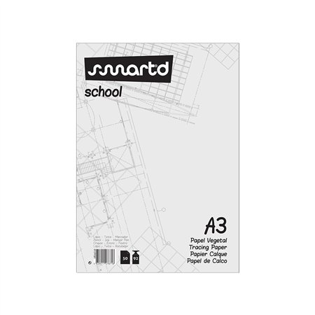 Papel Vegetal A3 92g Bloco 50Fls