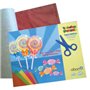 Papel Celofane 24x31cm Sortido Bloco 20 Folhas
