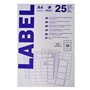 Etiquetas 096x050,8mm 25Fls InkJet Transparente Mate 250un