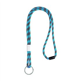 Fita Multiusos Pescoço Tubular Ajuste Metálico Azul 2x45cm