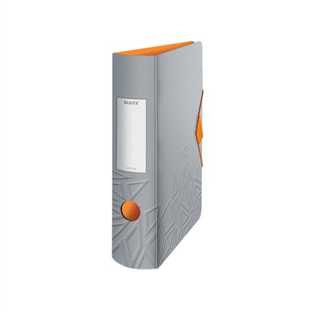Pasta Arquivo L80 Urban Chic PP Cinza/Laranja
