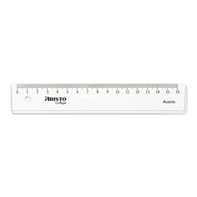 Régua Plástico Cristal 16cm Aristo Geocollege AR23017