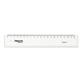 Régua Plástico Cristal 20cm Aristo Geocollege AR23022