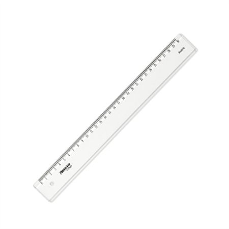 Régua Plástico Cristal 30cm Aristo Geocollege AR23030