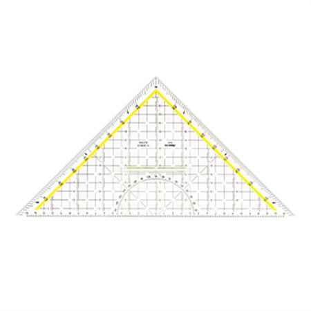 Esquadro Desenho HYP32,5cm Aristo AR16482 com Pega Fixa