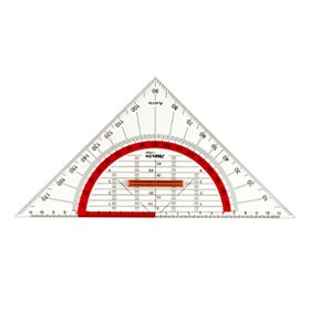 Esquadro Geométrico 25cm Aristo Geocollege AR23008 com Pega