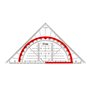Esquadro Geométrico 16cm Aristo Geocollege AR23003 com Pega