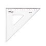 Esquadro Plástico Cristal 45G-20cm Aristo Geocollege AR23420