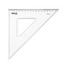 Esquadro Plástico Cristal 45G-25cm Aristo Geocollege AR23425