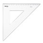 Esquadro Plástico Cristal 45G-30cm Aristo Geocollege AR23430