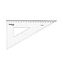 Esquadro Plástico Cristal 60G-20cm Aristo Geocollege AR23620