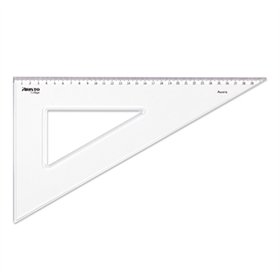 Esquadro Plástico Cristal 60G-30cm Aristo Geocollege AR23630