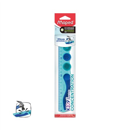 Régua Plástico 20cm Maped Kidy Learn Concentration