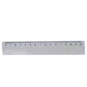Régua Plástico Cristal 15cm